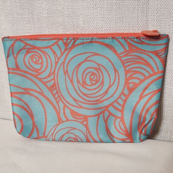 5/$20 Ipsy Cosmetic Makeup Travel Organizer Purse Organizer Blue Orange - Picture 1 of 7